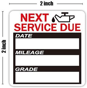 Etichetta Adesiva Personalizzata per Cambio Olio, Stampa Impermeabile, <span class=keywords><strong>Adesivo</strong></span> Promemoria per Servizio <span class=keywords><strong>Auto</strong></span> - Product Image 4
