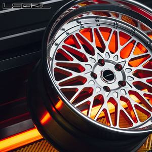 3-teilige Geschmiedete Pkw-Felgen in Gebürsteter Bronze, 18 20 21 22 24 26 Zoll Felgen, 5x114,3 5x112 5x130 Autofelge für BMW Audi - Product Image 4