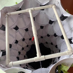 อุปกรณ์ปลูกพืชแนวตั้งแบบอควาโปนิกส์  ระบบสวนอัจฉริยะพลาสติก PVC ปลอดภัย  แบบหลายชั้น 6/8/10 ชั้น พร้อมปั๊ม - Product Image 4