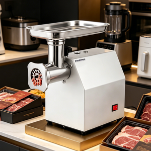 Picadora de Carne Eléctrica Portátil, Picadora de Carne para Cocina Casera, Máquina para Hacer Salchichas, Material de Acero Inoxidable de Grado Alimenticio - Product Image 1