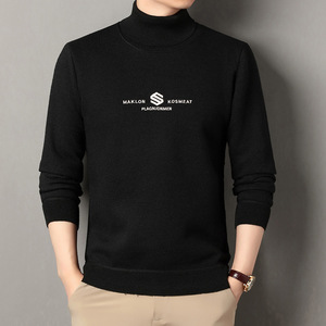 Pull en tricot chaud à col roulé <span class=keywords><strong>pour</strong></span> <span class=keywords><strong>homme</strong></span>, style nouveau, pull en tricot épais brodé décontracté <span class=keywords><strong>pour</strong></span> <span class=keywords><strong>homme</strong></span> - Product Image 2