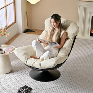 เก้าอี้โซฟาเดี่ยวสไตล์นอร์ดิกสุดหรู ปรับเอนได้ หมุนได้ เหมาะสำหรับห้องนั่งเล่นหรือระเบียง พร้อมฟังก์ชั่นปรับเอน - Product Image 5