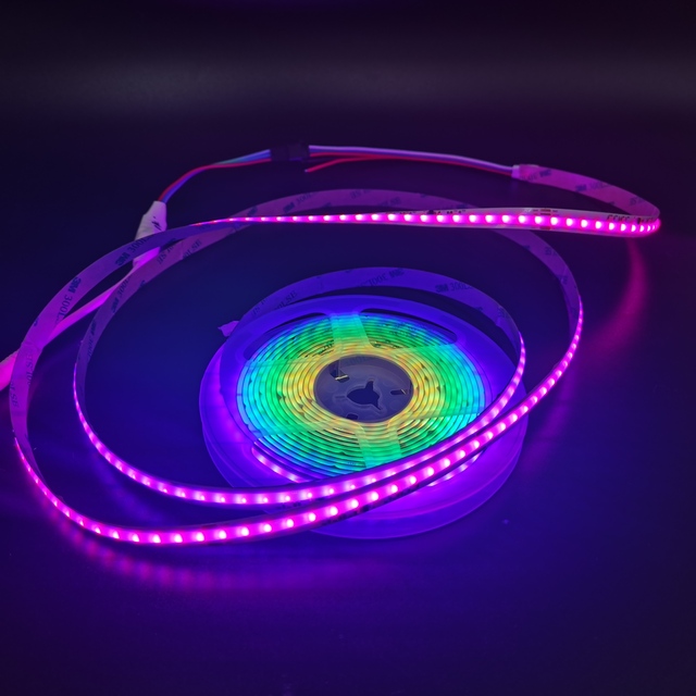 COB Full Color RGBW DC24V Digital Rgbic Led Lights Soft Smart Addressable COB LED Strip