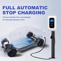 Pengisi Daya EV Wallbox Premium 7kW Tipe 2 CE EN62196 dan Pengisi Daya EV Tenaga Surya untuk Taman Perkantoran dengan Pemantauan Aplikasi OCPP