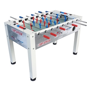 Top Speed Standard <strong>Foosball</strong> <strong>Table</strong> with Tempered Glass Playfield Customizable Telescopic Rods for Office Training Entertainment - Product Image 1