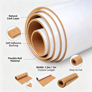 <span class=keywords><strong>Rouleau</strong></span> de liège auto-adhésif, épaisseur 1-5 mm, écologique, feuille naturelle avec support adhésif, taille personnalisée, vente en gros pour sol, mur, bricolage - Product Image 3