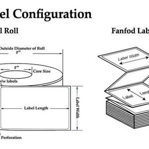 Fanfold Thermal Plastic Shipping Labels A6 100x150mm for Grocery & Supermarket Use - Product Image 4