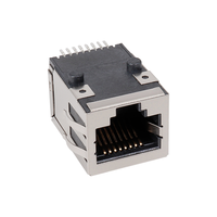 JIAXUN, el mejor conector RJ45 de un solo puerto, HR911196AE SMT, conector Modular, magnetismo, para conectividad Ethernet