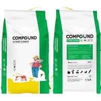 Sac d'emballage tissé laminé vert imprimé sur mesure 48x105cm 40kg pour engrais composé et éléments nutritifs