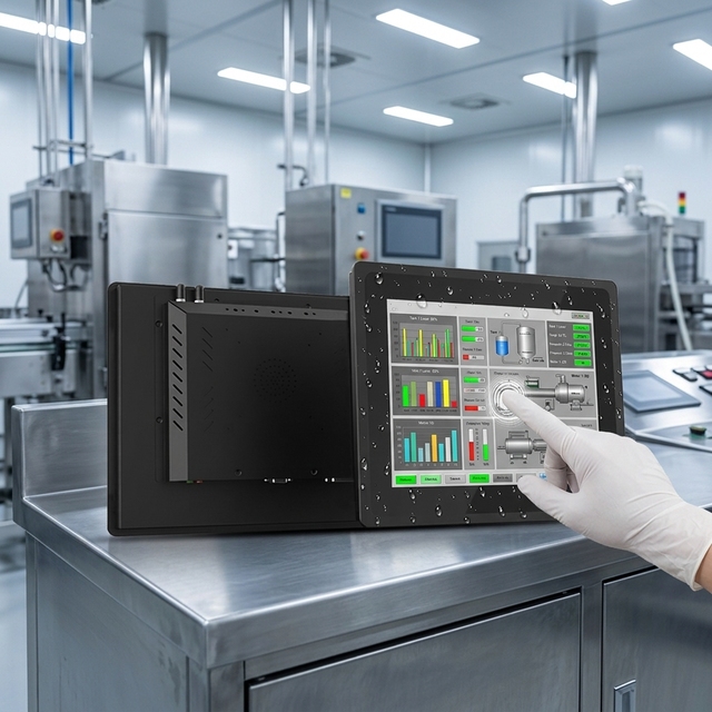Rugged IP65 Waterproof Panel Mount Narrow Bezel Touchscreens Screen Monitor Display for Industrial Application PCAP HD