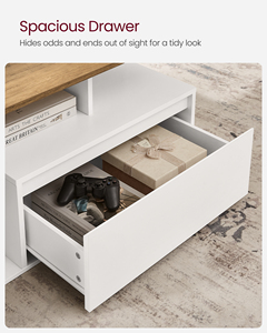 Bàn Cà Phê Phong Cách Hiện Đại Mộc Mạc Với Ngăn Kéo Lớn Để Đồ Bàn Ghế Sofa Bằng Gỗ Cho Phòng Khách - Product Image 5