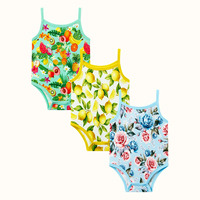 Combinaison bébé fille sans manches et en camisole en bambou bio, body durable pour nouveau-né, combinaison bébé personnalisée, vêtements bébé en jersey