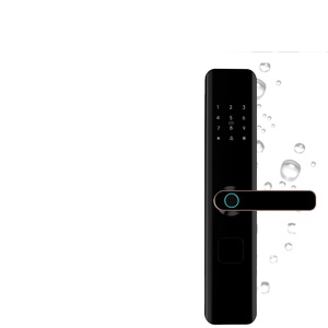 WiFi Tuya App Smart Door <b>Lock</b> Fingerprint Key Handle Digital Password for Aluminum/Wood Doors - Product Image 1