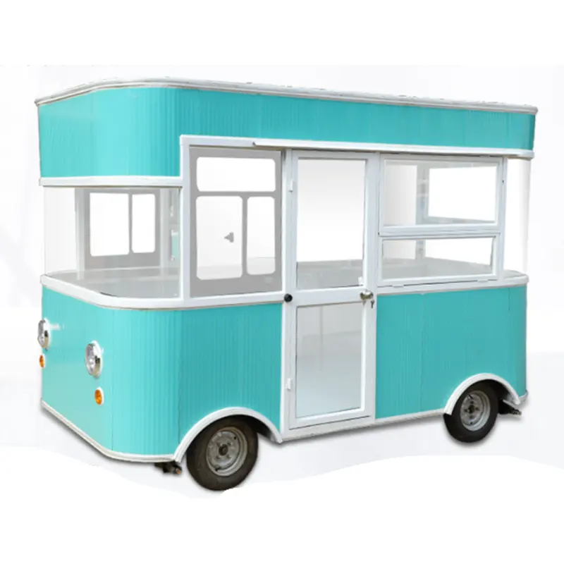 Elektrische Fiets Mobiele Food Koffie Truck Volledig Uitgeruste Restaurant Food Shop