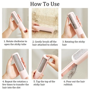 Sikat Rol Serat Pembersih Bulu Kucing Anjing Piaraan Pembersih Grosir - Product Image 3