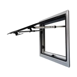 TONGFA 350*280mm Right Angle Double Glaze Acrylic Push Window For RV Motorhome Caravan Camper Campervan Trailer