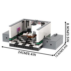 MOC1471 <span class=keywords><strong>FNAF</strong></span> Midnight Bear Set 2 Oficina, Bloques Creativos, Mini Bloques de Construcción, Juguetes Educativos para Niños - Product Image 2