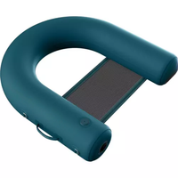Fauteuil gonflable en U léger, multicolore, pliable en format compact, idéal pour les fêtes aquatiques sur les bancs de sable de la rivière