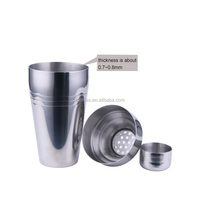 Shaker à cocktails TOPIN de style classique en acier inoxydable 304 de haute qualité, robuste, 410 ml/510 ml