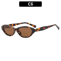 Lunettes de soleil ovales tendance 2026 pour femmes, style vintage rétro œil de chat, années 90 Y2K, avec logo personnalisé, faible MOQ