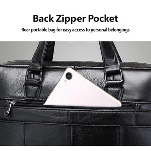Maletín <span class=keywords><strong>de</strong></span> Cuero Genuino para Hombre, Bolso <span class=keywords><strong>de</strong></span> Negocios para Oficina, Portátil, Impermeable, para <span class=keywords><strong>Abogados</strong></span>, Venta al Por Mayor - Product Image 5