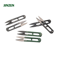 Tijeras de Corte de Hilo en Forma de U JINZEN TC-805 de Alta Calidad, Herramientas de Costura, Cortador de Hilo con Mango Multicolor