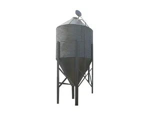 Factory direct sales pig farm automatic feeding line feed tower feed drum