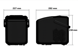 Máy làm đá cầm tay màu đen có tay cầm, Máy làm đá tự làm sạch có giỏ, 8 khối trong 5 phút, lý tưởng cho gia đình/nhà bếp/bữa tiệc - Product Image 4