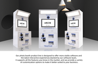 Distributeur automatique de photomaton à double impression personnalisable DOLA Intégration d'API B2B UX personnalisée pour les partenaires