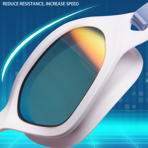 แว่นตาเล่นกีฬาสำหรับผู้ใหญ่แว่นตาว่ายน้ำพร้อมเลนส์ป้องกันหมอกและป้องกันรังสียูวีส่งตรงจากโรงงาน - Product Image 6