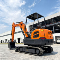 Livraison Gratuite Mini-Excavatrice de 1 Tonne, 2 Tonnes, 3,5 Tonnes avec Accessoires, Petite Excavatrice sur Chenilles, Mini-Excavatrices pour Ferme et Jardin, EPA Kubota