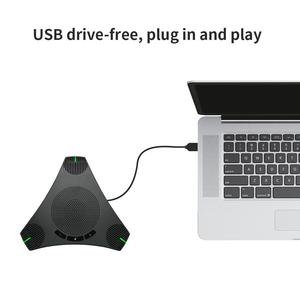 USB-Freisprechmikrofon Konferenzmikrofon Omnidirektionales Computer-Mikrofon 360° °   Sprachaufnahme mit Stummschalttaste für <span class=keywords><strong>Skype</strong></span>/Videokonferenzen - Product Image 5