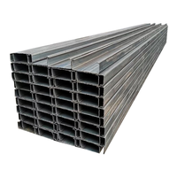 C Tipo Acero Negro Galvanizado Laminado en caliente H Beam Aplicación de construcción de acero Canal C Acero Carbono Suave Purlin CZ Beam
