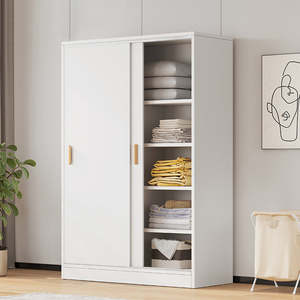 Armoire penderie en bois de style moderne australien avec tringle à suspendre et étagères - Product Image 4