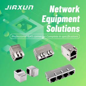 1X4 Poort 1000 Basis-T <span class=keywords><strong>Ethernet</strong></span> Connectoren Afgeschermd Met Leds Rj 45 Female Jack Jg46204ae Meerdere Poort Connectoren Rj45 Cat6 - Product Image 5