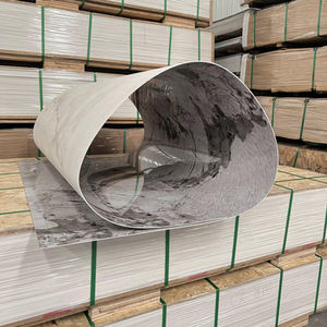 Bureau design imperméable PVC UV Panneaux de marbre Murs alternatifs Décoration Carrelage de marbre Alternative - Product Image 5