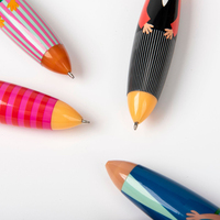 Usine en gros créatif dessin animé grosse poupée stylo à bille haute valeur mignon Style poupée tête cadeau stylo ensemble