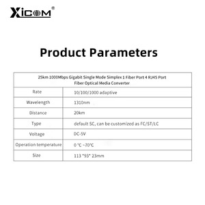 Conmutador Ethernet de Fibra Xicom de 4 Puertos 10/100/1000Base-T a 1000Base-X, Conversor de Medios Gigabit - Product Image 4