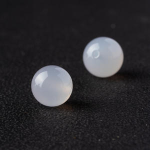 화이트 1 PC 마노 느슨한 비즈 수제 크리스탈 보석 액세서리 DIY 도매 반제품 단일 구슬 - Product Image 6