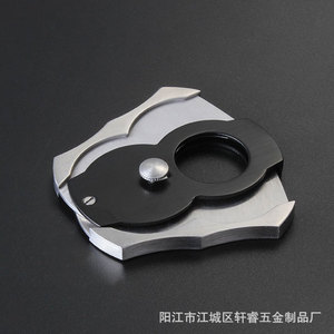 Stainless steel cigar cutters, portable cigar cutters, double-blade cigar cutters, tobacco tools, <b>smoking</b> accessories, cutters - Product Image 4