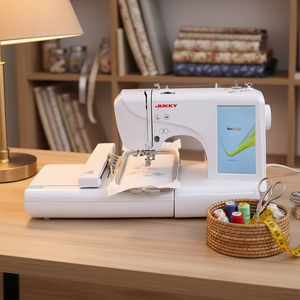 Máquina de Coser y Bordar Computarizada Doméstica Portátil JUKKY ES5 con Pantalla Táctil LCD de 7 Pulgadas, Precio de Fábrica - Product Image 1