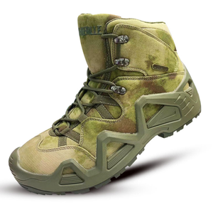 Botas de Desierto Personalizadas TSB07, Parte Superior de Gamuza, para Caminar, Entrenar, Escalar y Hacer Senderismo, en Negro, Verde y Caqui - Product Image 1