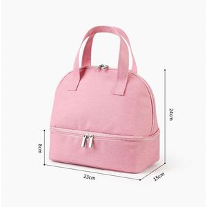 Customize Reusable Insulated Cooler <b>Lunch</b> <b>Bag</b> Polyester 15L Capacity Zipper Closure Water Resistant <b>Tote</b> <b>Bag</b> for Women Men Work - Product Image 3