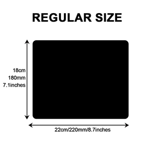 Custom Stitched <b>Edges</b> Black Mousepad Small Size Square Mouse Pad with Non-Slip <b>Rubber</b> Base for Computers Laptop Gaming Office - Product Image 2