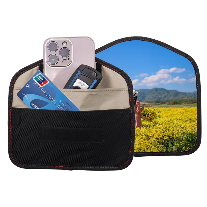 RFID Blocker Pouch Anti-Theft Kreditkarten hülle Sublimation Blank Faraday Bag Signal blockierung für Autos chl üssel Telefon Handy taschen