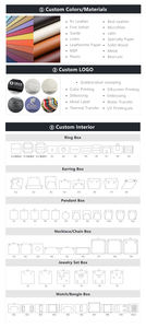 Фабричный бренд, подарочная упаковка для ювелирных изделий, бумажная коробка, черная упаковочная коробка для ювелирных изделий из кожзаменителя, с логотипом - Product Image 6