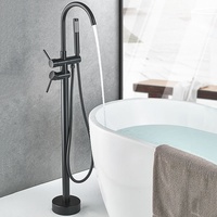 Offre Spéciale contemporain monotrou salle de bain mitigeur robinet en laiton chromé support douche bain avec fonction chaud et froid