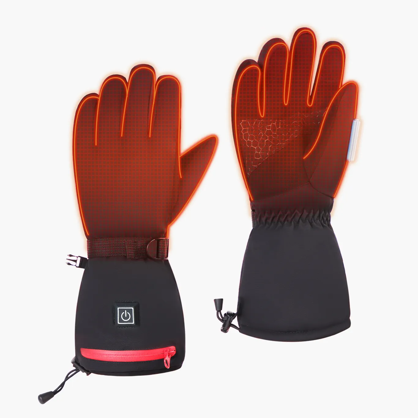 Electric Heated Gloves Camping Hand Warmers Winter Warm Touchscreen Gloves Battery Powered Waterproof Gloves