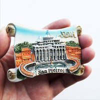 Aimant de réfrigérateur personnalisé en polyrésine 3D, aimant de réfrigérateur en résine personnalisé représentant un pays ou une ville, souvenir touristique