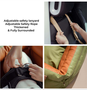 Extensor de asiento de coche para mascotas de lujo moderno fondo duro súper suave refuerzo perro mascota asiento de coche cama - Product Image 5